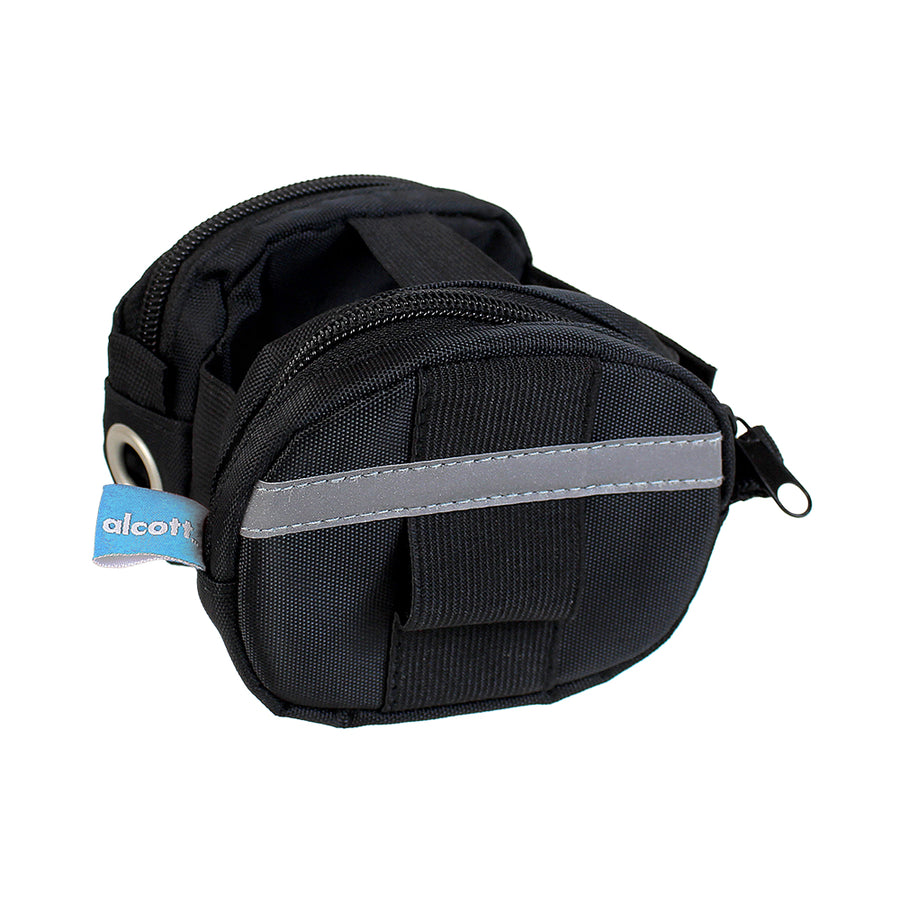 retractable leash luggage in black