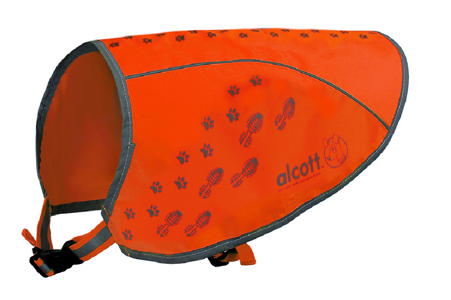 visibility dog vest in neon orange