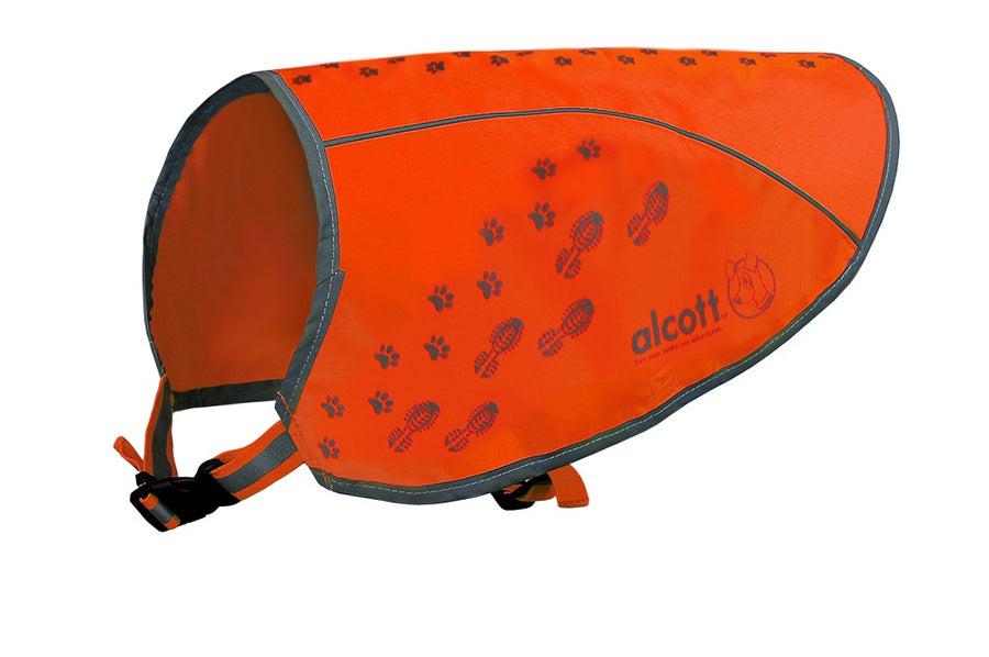 visibility dog vest in neon orange