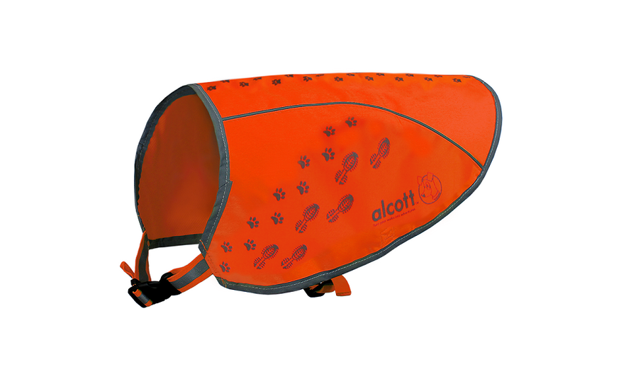 visibility dog vest in neon orange
