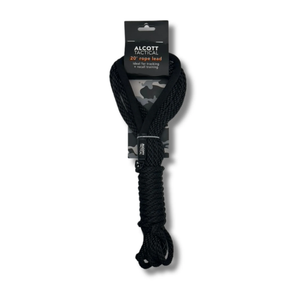 alcott tactical rope leash, black