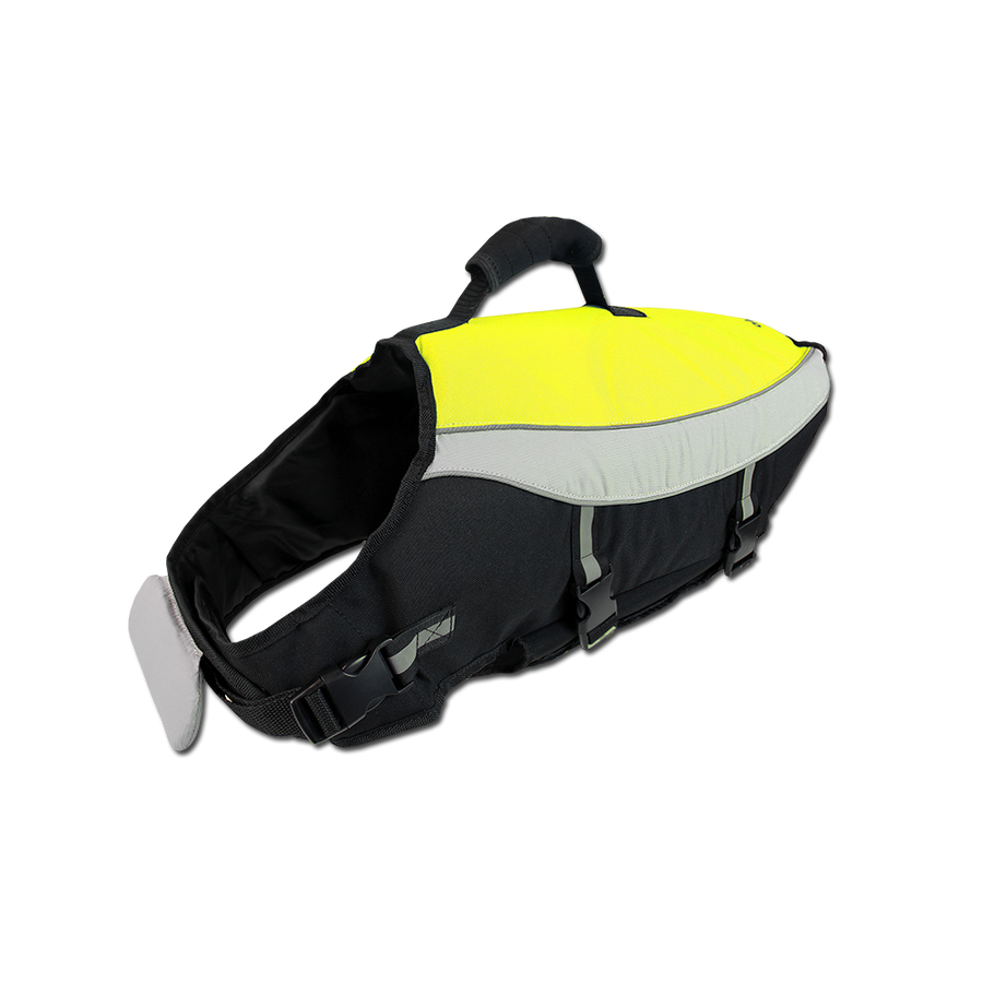water adventure jacket in neon yellow