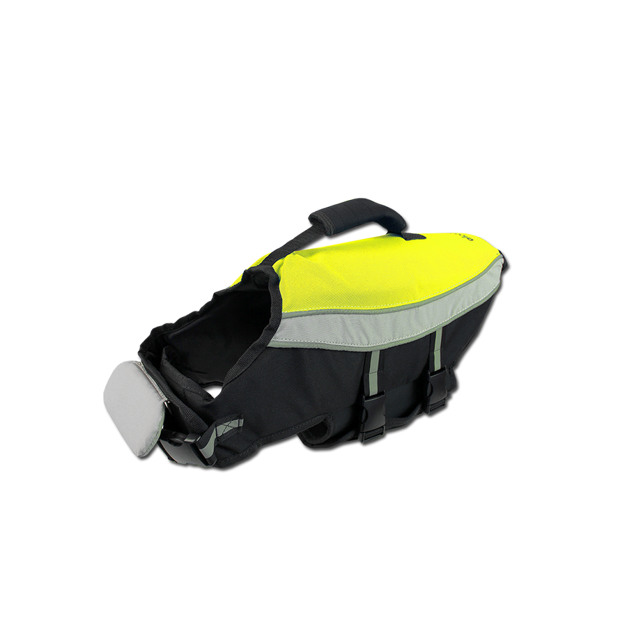 water adventure jacket in neon yellow