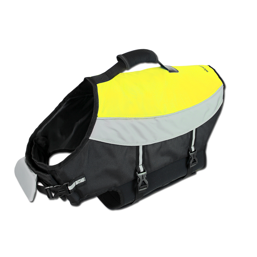 water adventure jacket in neon yellow