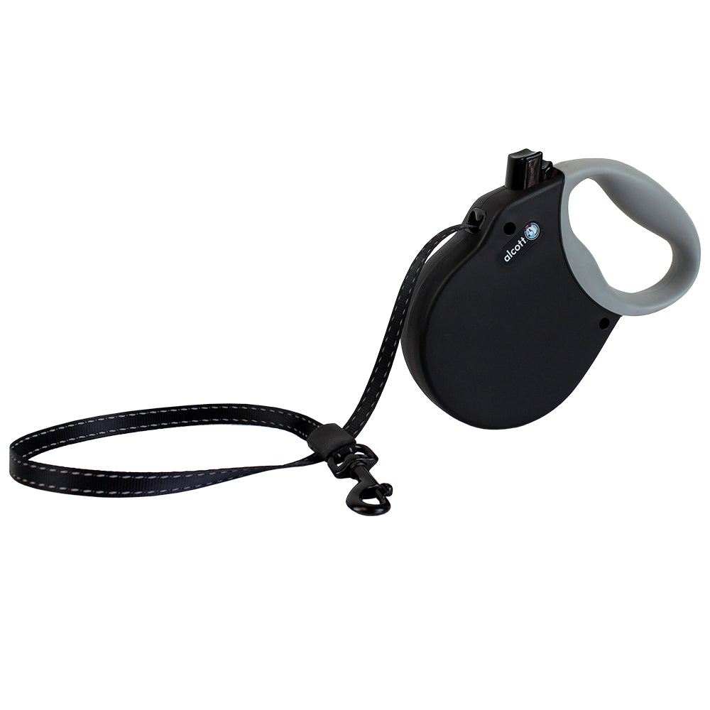 Black retractable best sale dog lead